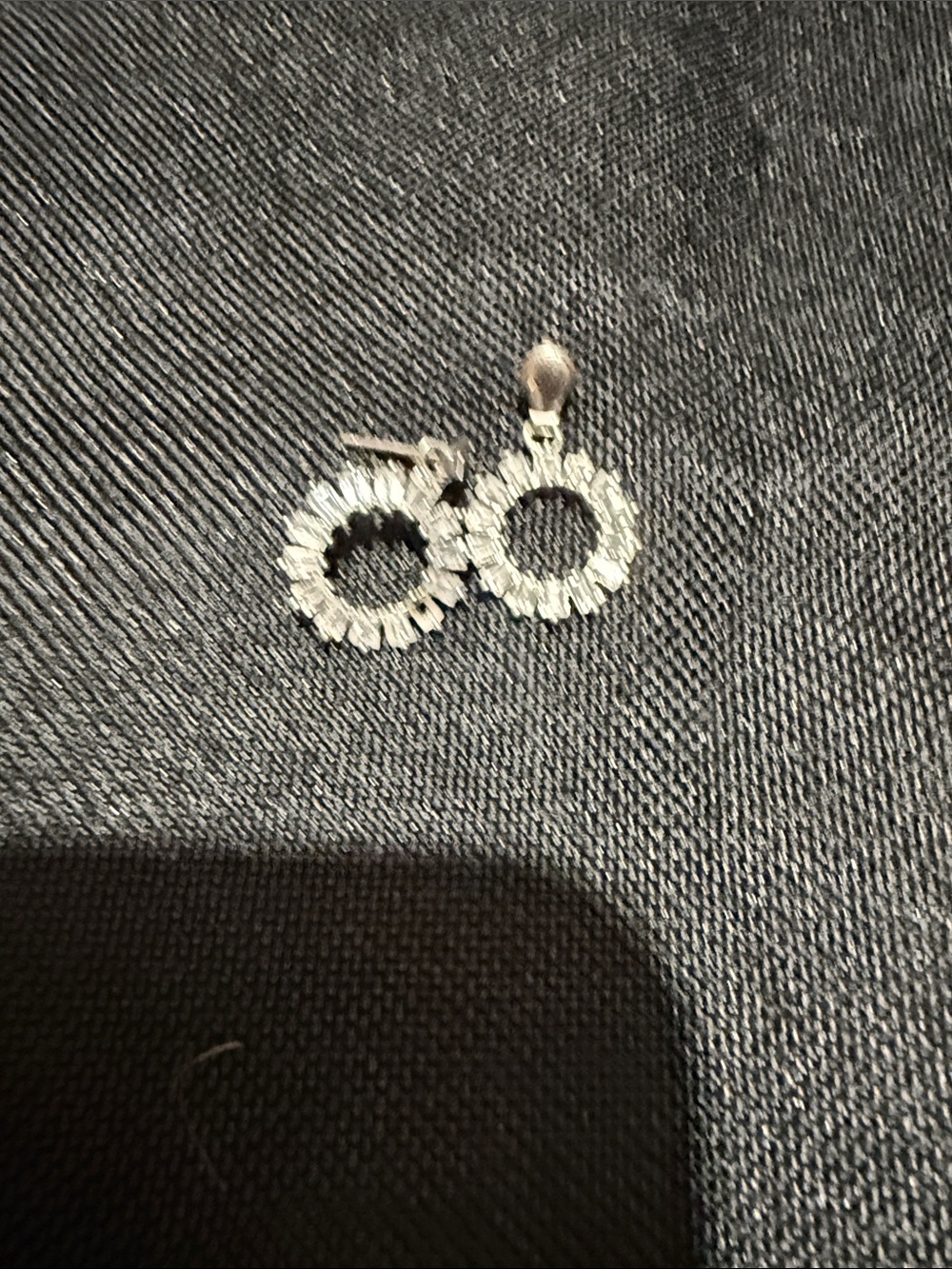 Delicate Silver-tone Crystal Hoop Earrings